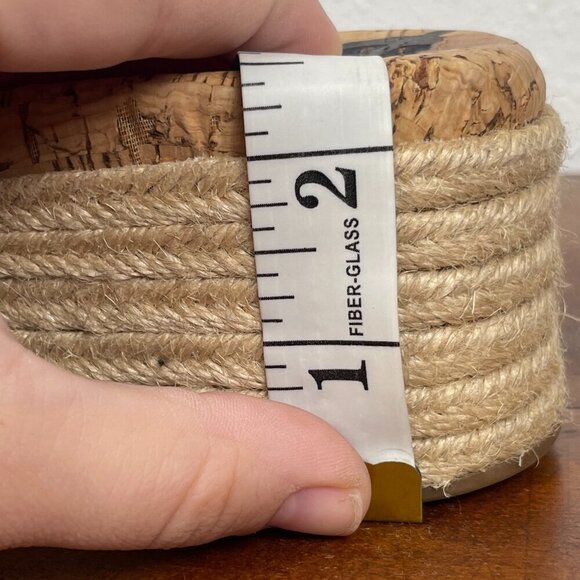 NEW Sam Edelman Women's Weslee Espadrilles Platform Sandals Cork Brown Sz 7.5 - Picture 14 of 14